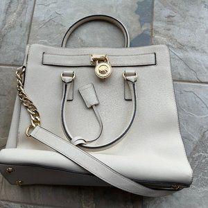 White & Gold Michael Kors Purse